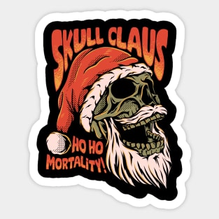 Skull Claus Sticker